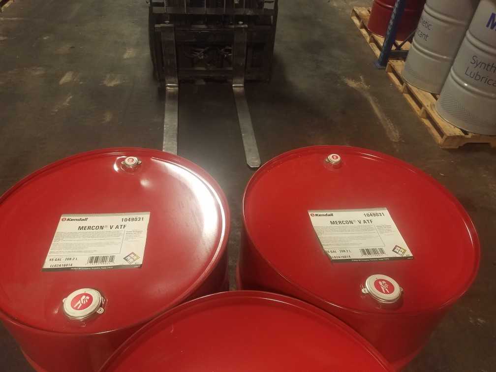Lot of 3 Drums - KENDALL MERCON V ATF AUTOMATIC TRANSMISSION FLUID 55GA (165 ga total) - MISCELLANEOUS