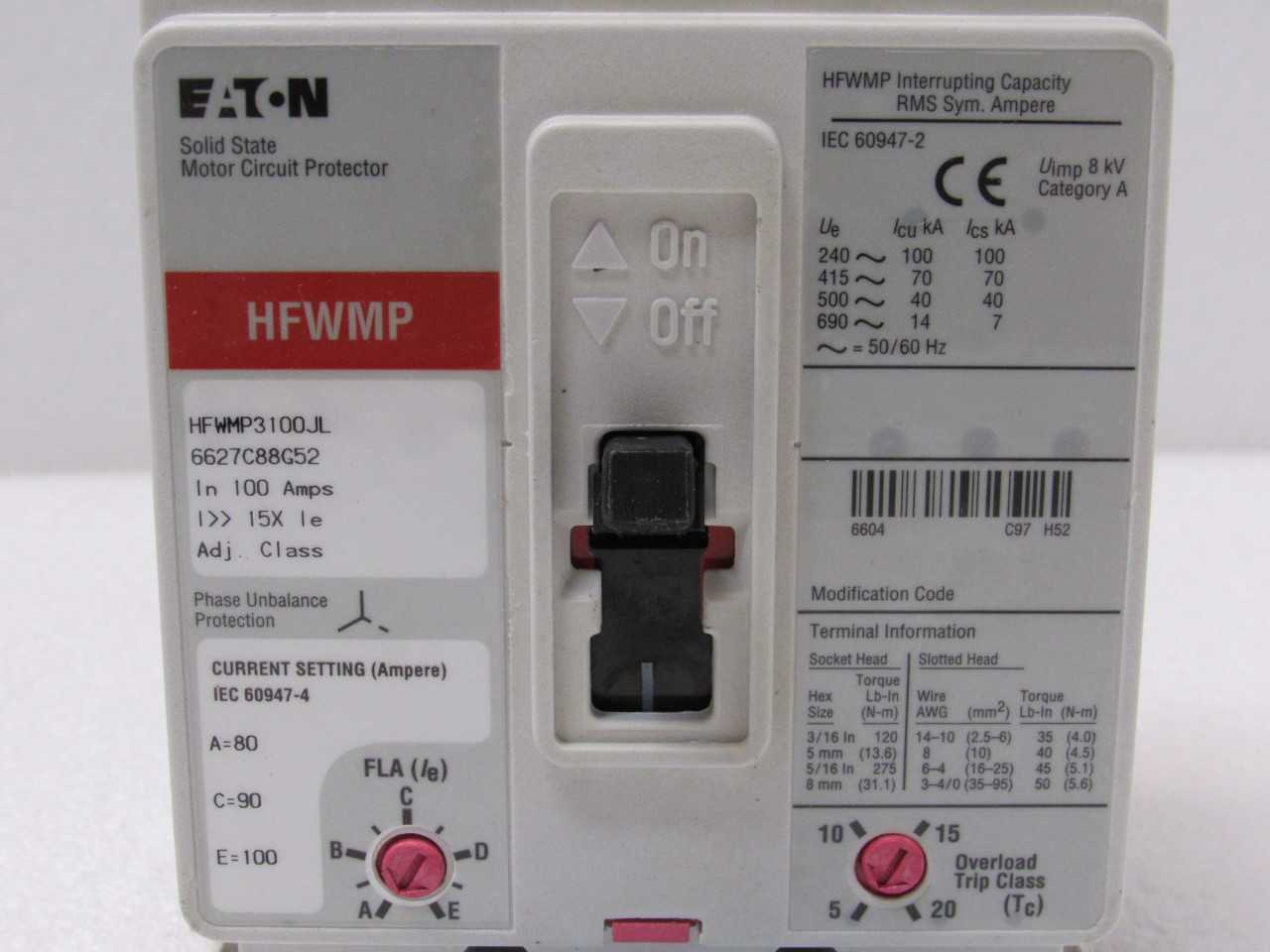 Eaton Motor Circuit Protectors - ELECTRIC MOTORS