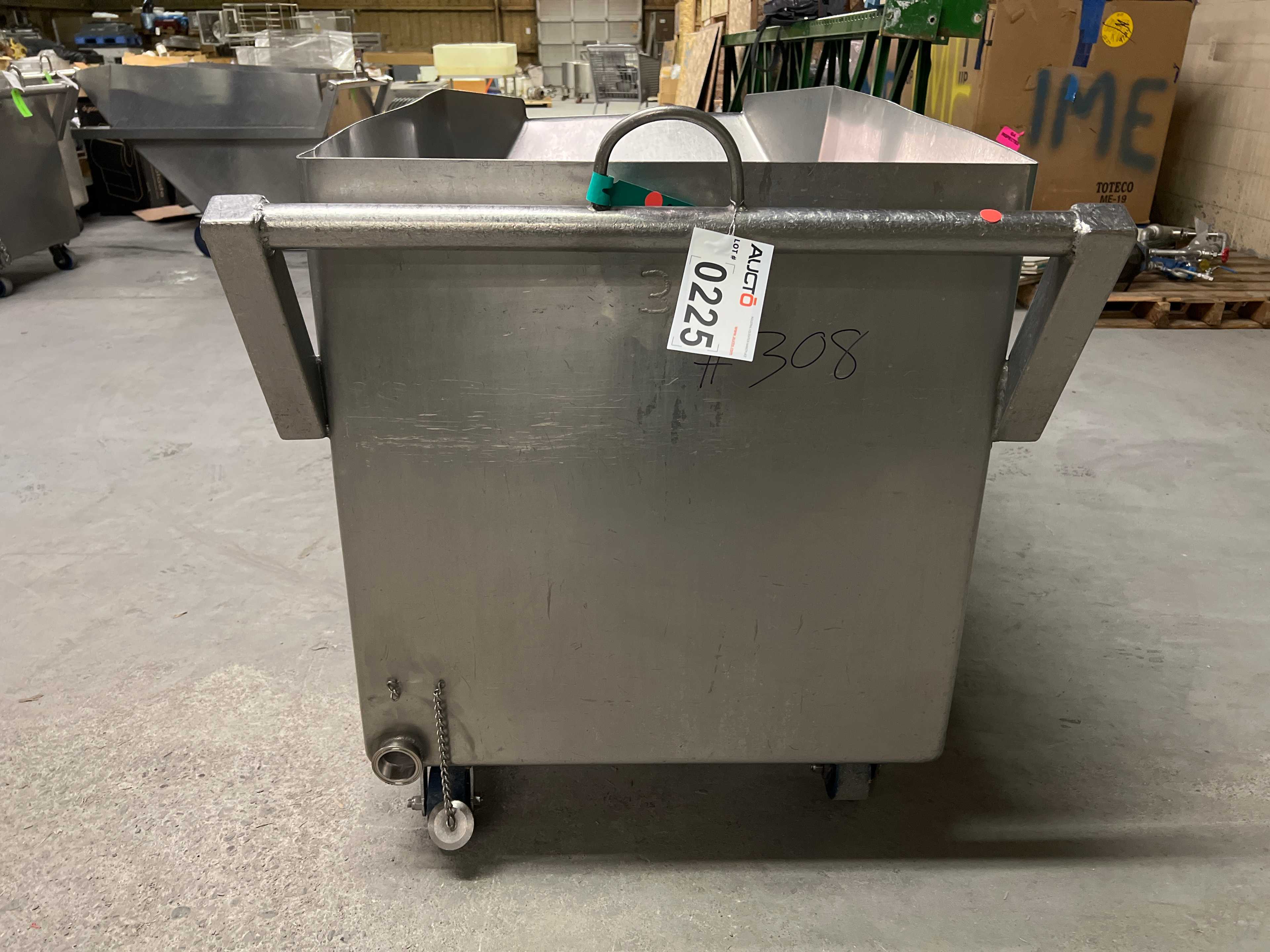 Stainless Steel Dump Cart Hopper