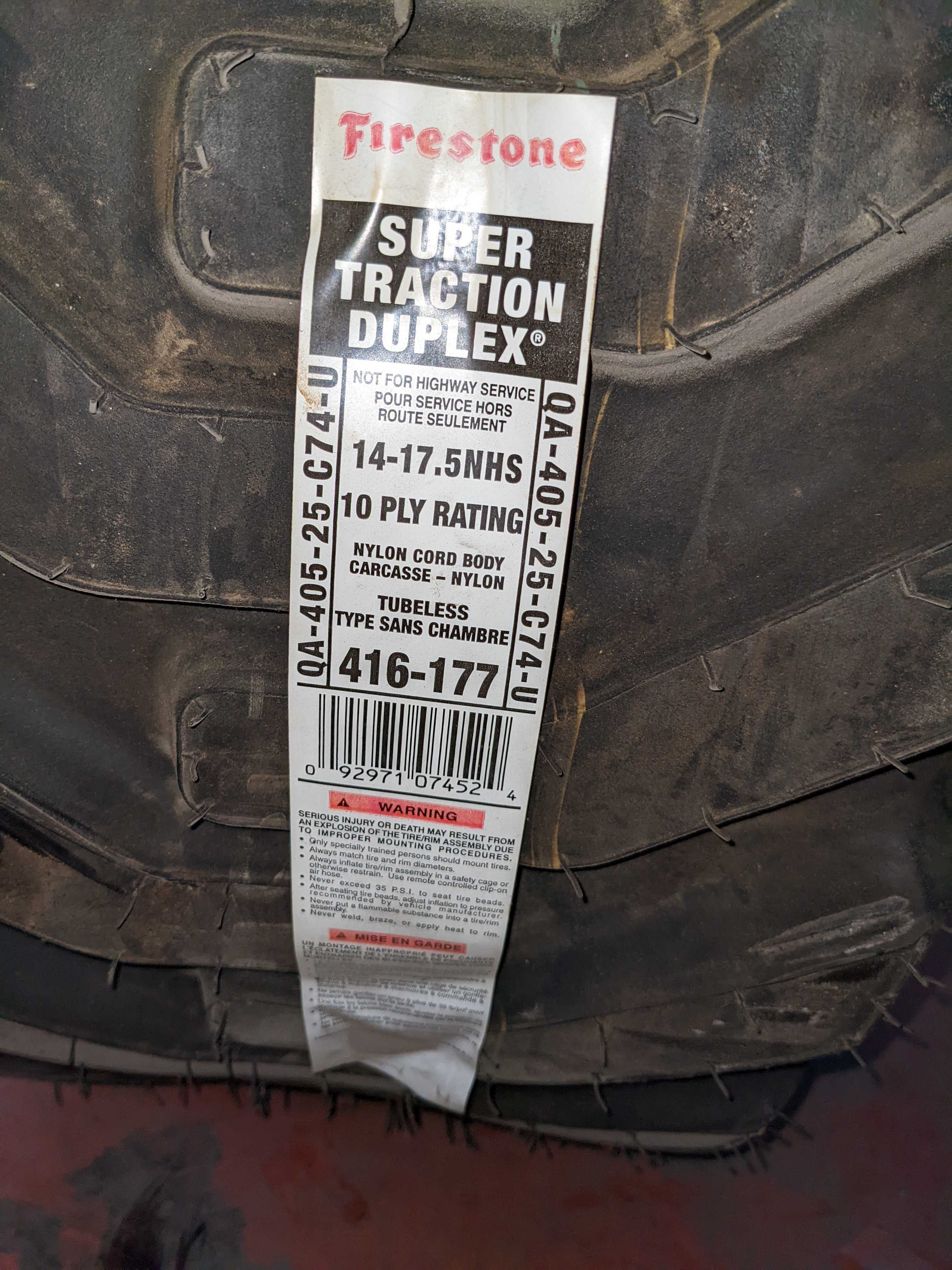 TIRE - CONSTRUCTION EQUIPMENT