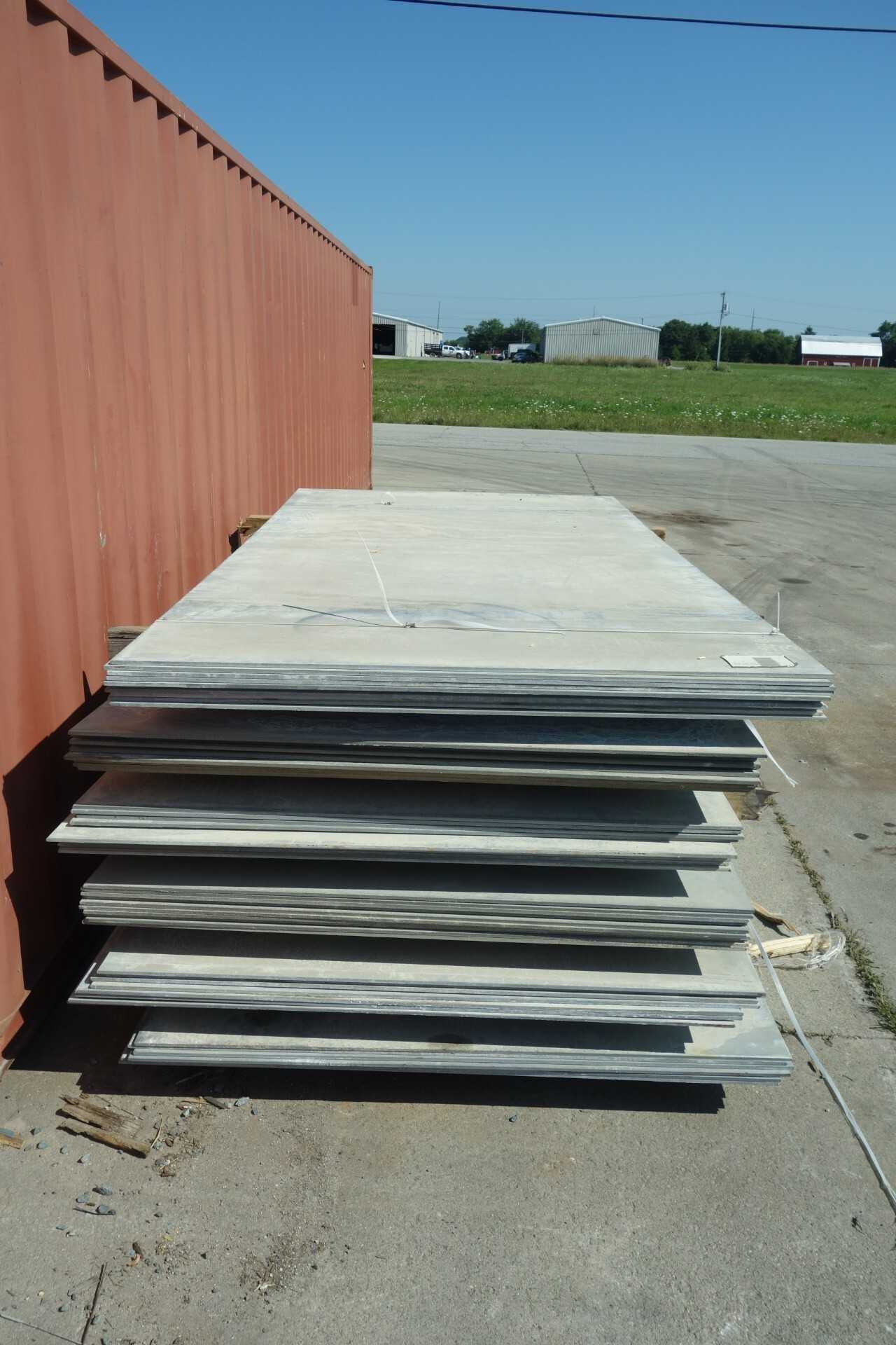 LOT OF A36 GALVANIZED CARBON STEEL PLATE