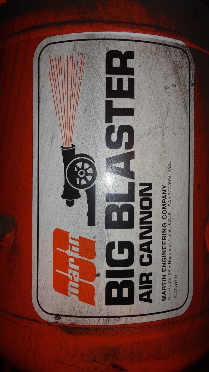 LOT OF 5 MARTIN BB4-20-30 BIG BLASTER AIR CANNON - INDUSTRIAL PARTS