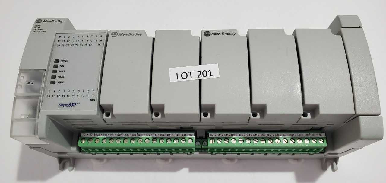 Allen Bradley Micro 830  2080-LC30-48QVB PLC - AUTOMATION & CONTROLS
