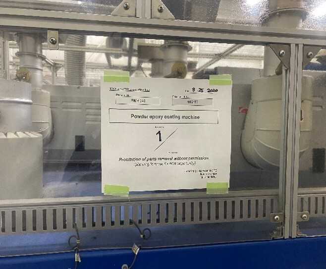 STATOR A/B EPOXY POWDER COATING EQUIPMENT - POWDER COATING LINE