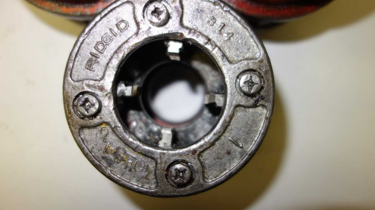 LOT OF 3 RIDGID 1 IN DIE HEADS - ELECTRIC POWER TOOLS