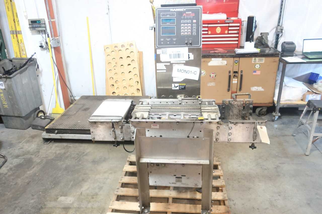 THERMO RAMSEY ICORE AUTOCHECK 8000 CHECK WEIGHER ASSEMBLY THERMO RAMSEY ICORE AUTOCHECK 8000 CHECK WEIGHER ASSEMBLY - PROCESS EQUIPMENT