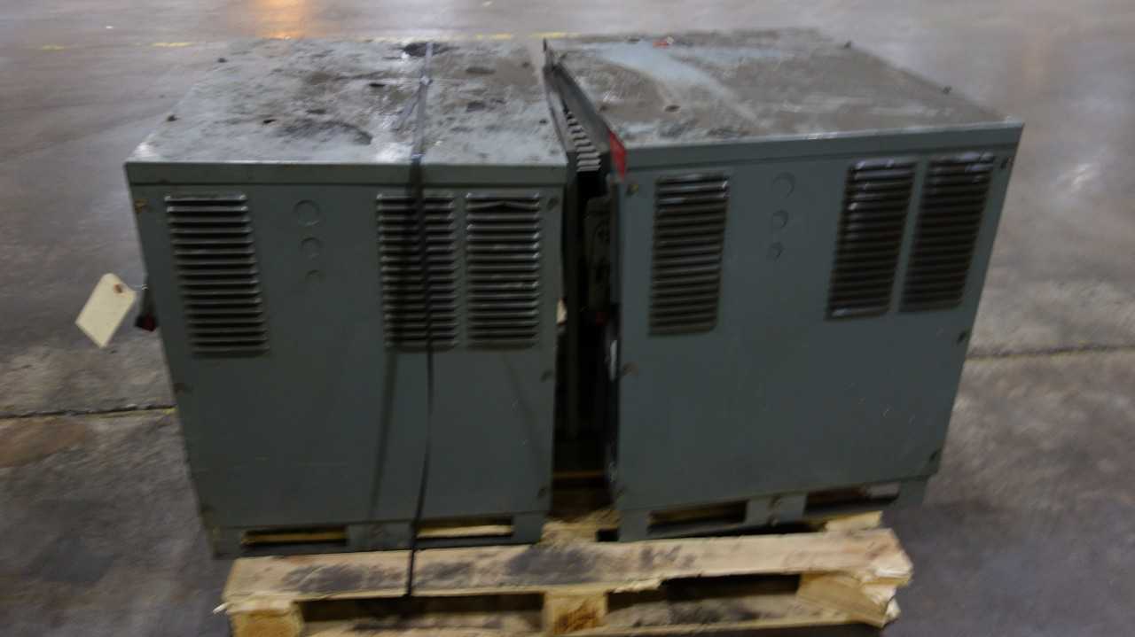 LOT OF 2 HOBART 1050C3-18R 36V-DC BATTERY CHARGERS 480V-AC IN - ELECTRICAL COMPONENTS