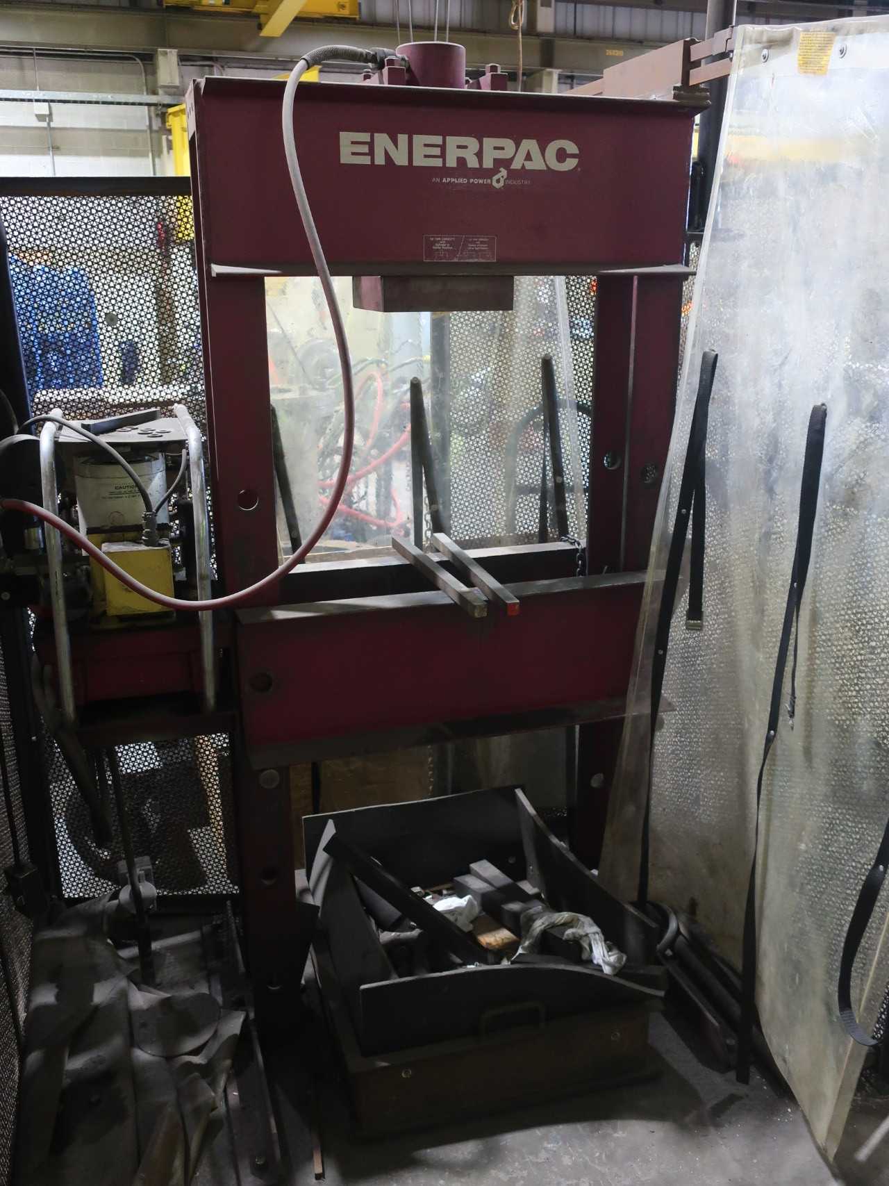 50 ton H-frame press with safety cage - PRESSES