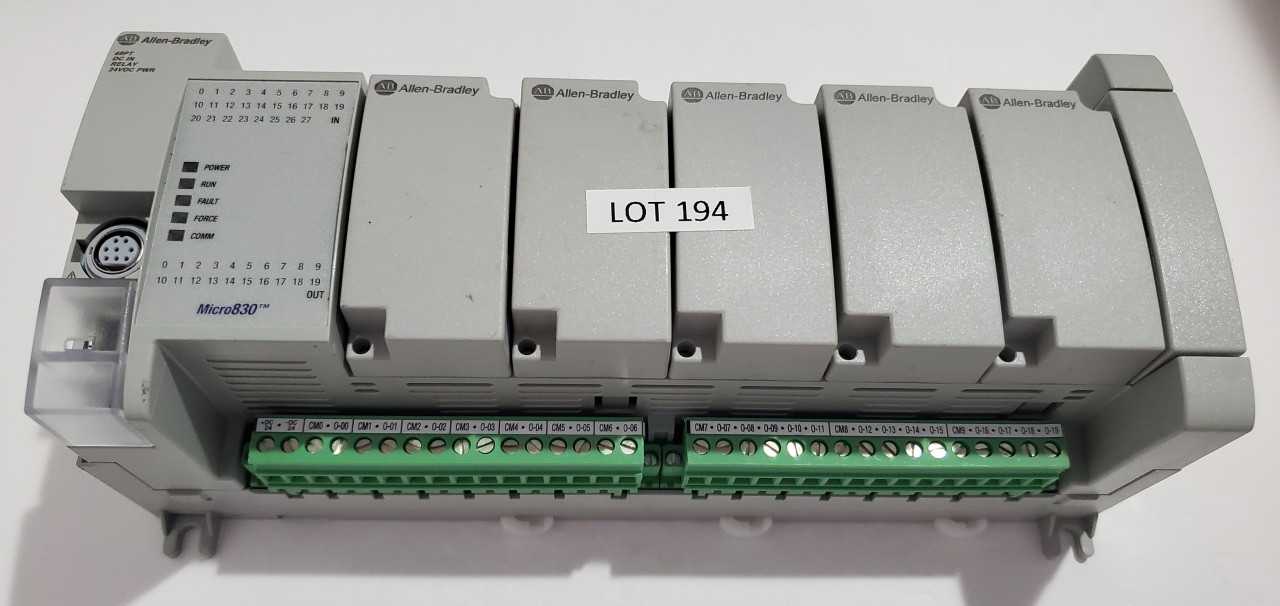 Allen Bradley Micro 830 2080-LC30-48QWB PLC - AUTOMATION & CONTROLS