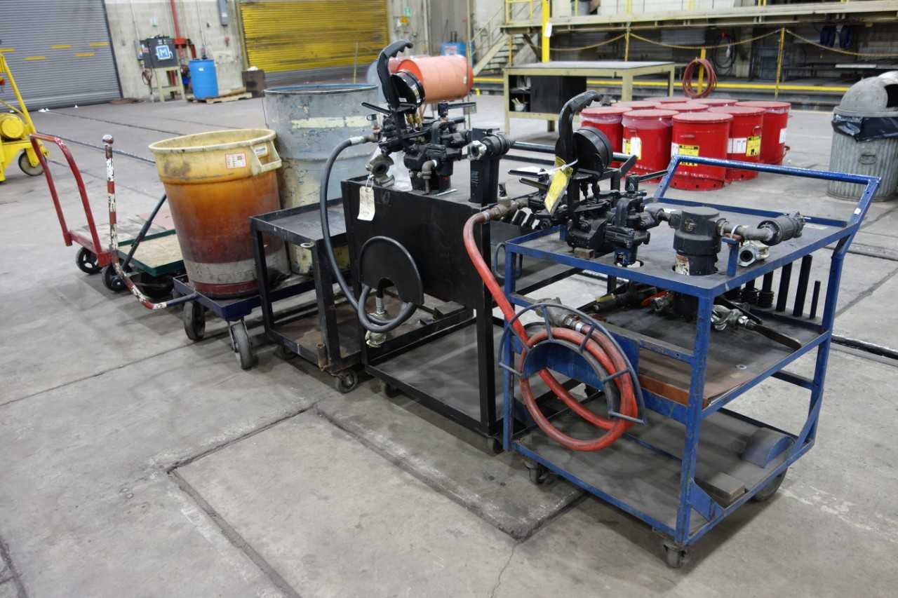 Lot of 6 Work Carts - ROLLING CARTS