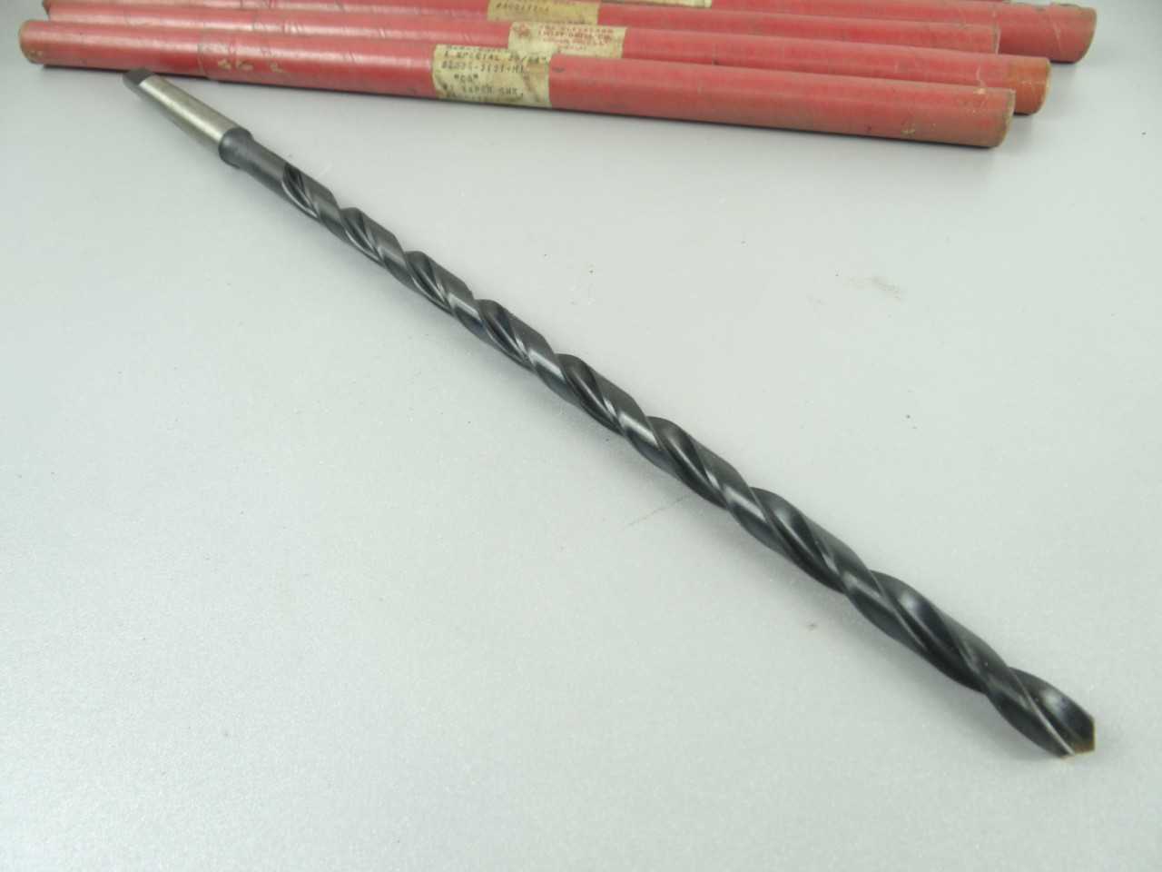 NEW Lot of 6 Cleveland HSS 1MT Extra Length Taper Shank Drills - MACHINING EQUIPMENT PARTS