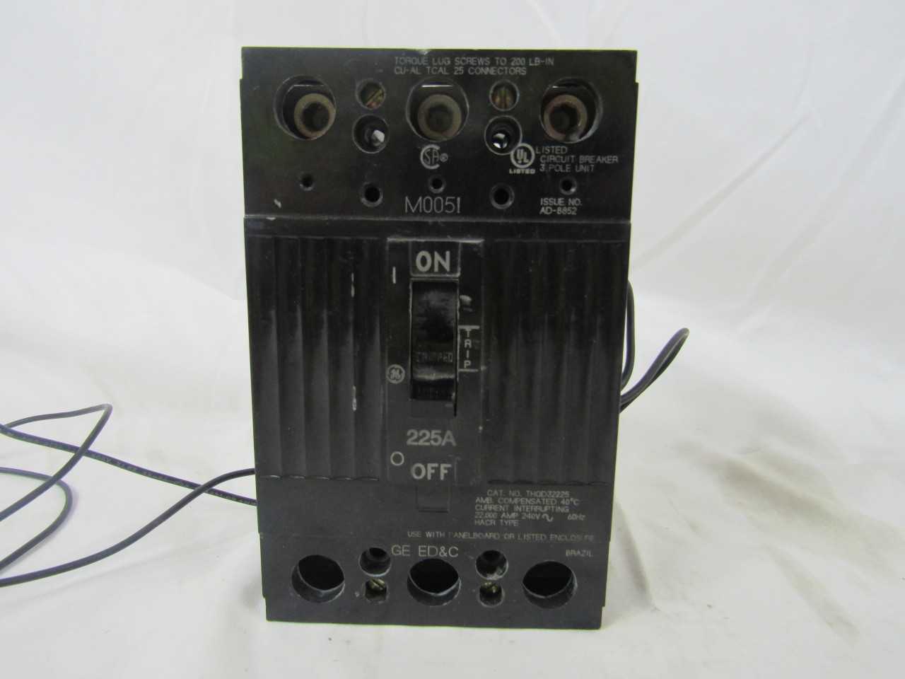 Quantity of 1x THQD32225 MCCB/Molded Case Circuit Breaker - AUTOMATION & CONTROLS Quantity of 1x THQD32225 MCCB/Molded Case Circuit Breaker - AUTOMATION & CONTROLS