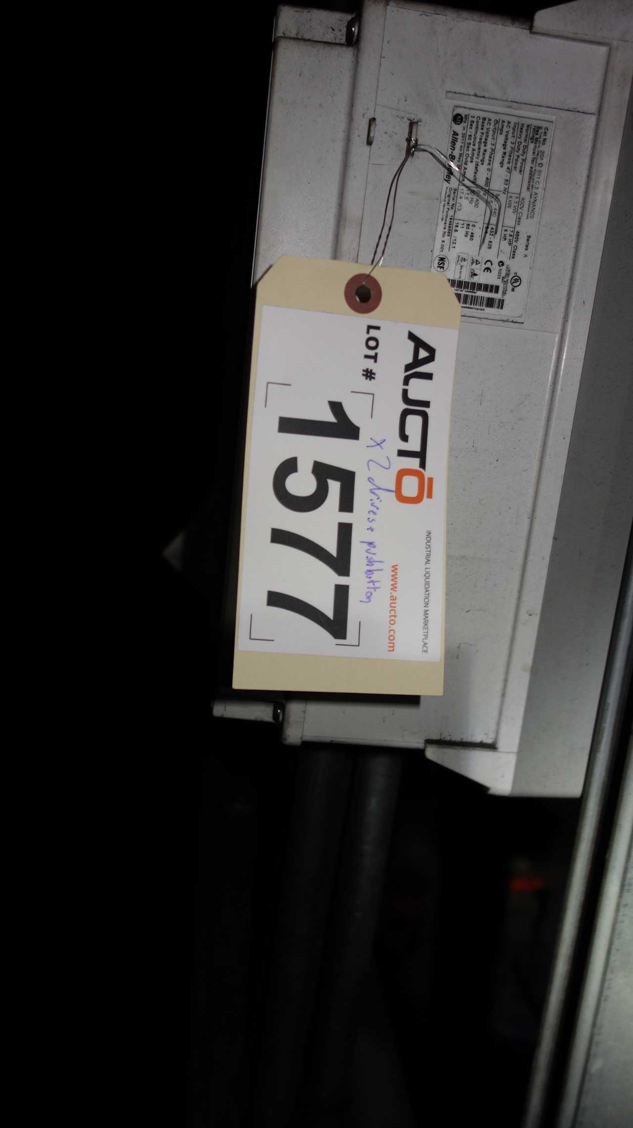 LOT OF 2 ALLEN BRADLEY POWERFLEX 70 7.5HP AC DRIVES - MOTOR DRIVES
