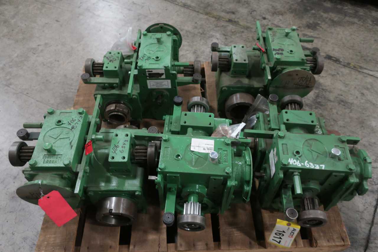 LOT OF 5 ASSORTED POWER TRAIN RIGHT & LEFT HAND SOOT BLOWER GEAR BOXES - GEAR REDUCERS
