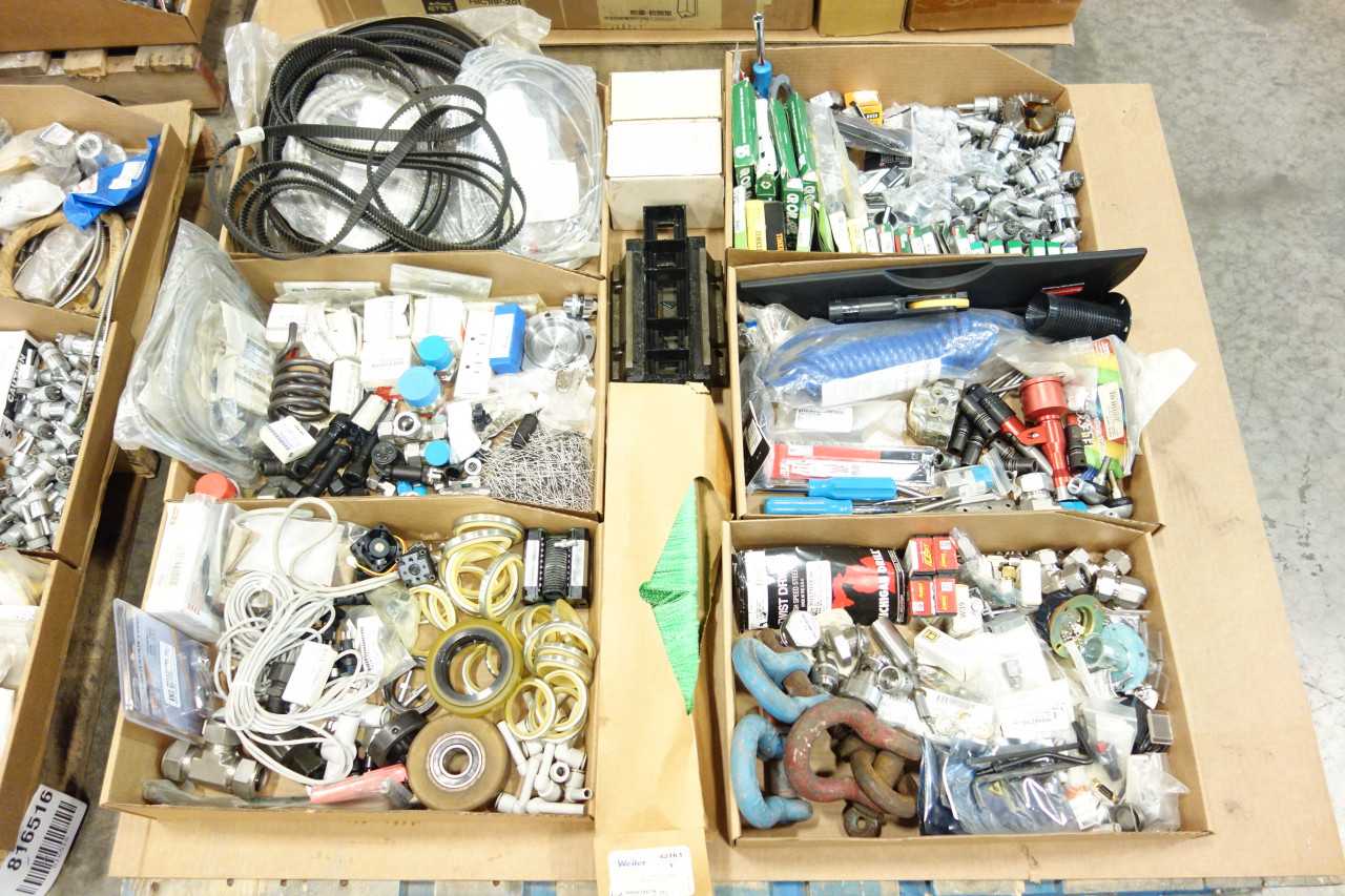 4 PALLETS OF ASSORTED MISCELLANEOUS INDUSTRIAL SURPLUS - ELECTRICAL COMPONENTS