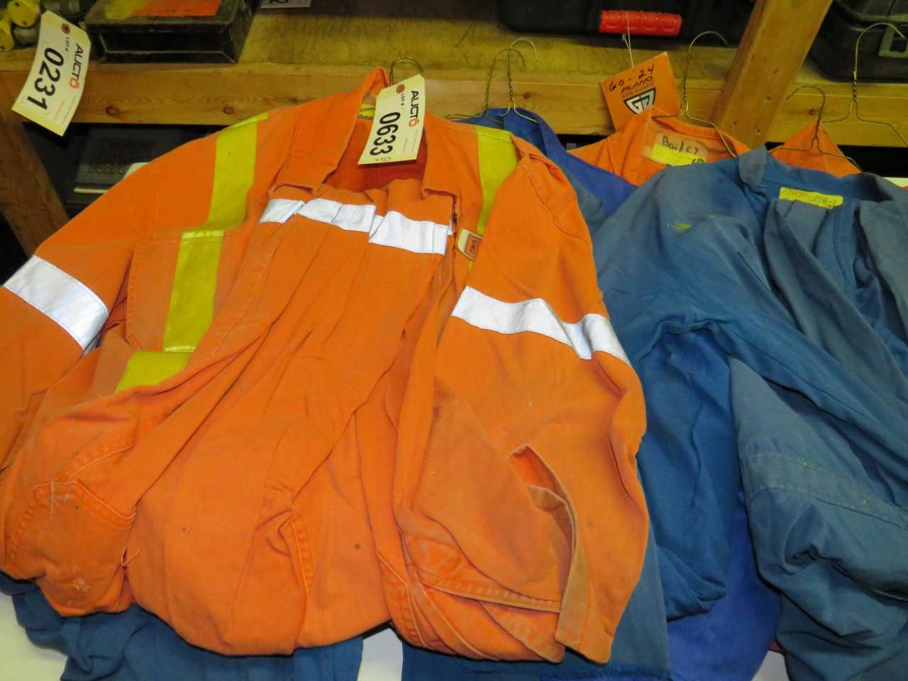 LOT OF 10 ASSORTED FLAME RESISTANT COVERALLS - SAFETY SWITCH