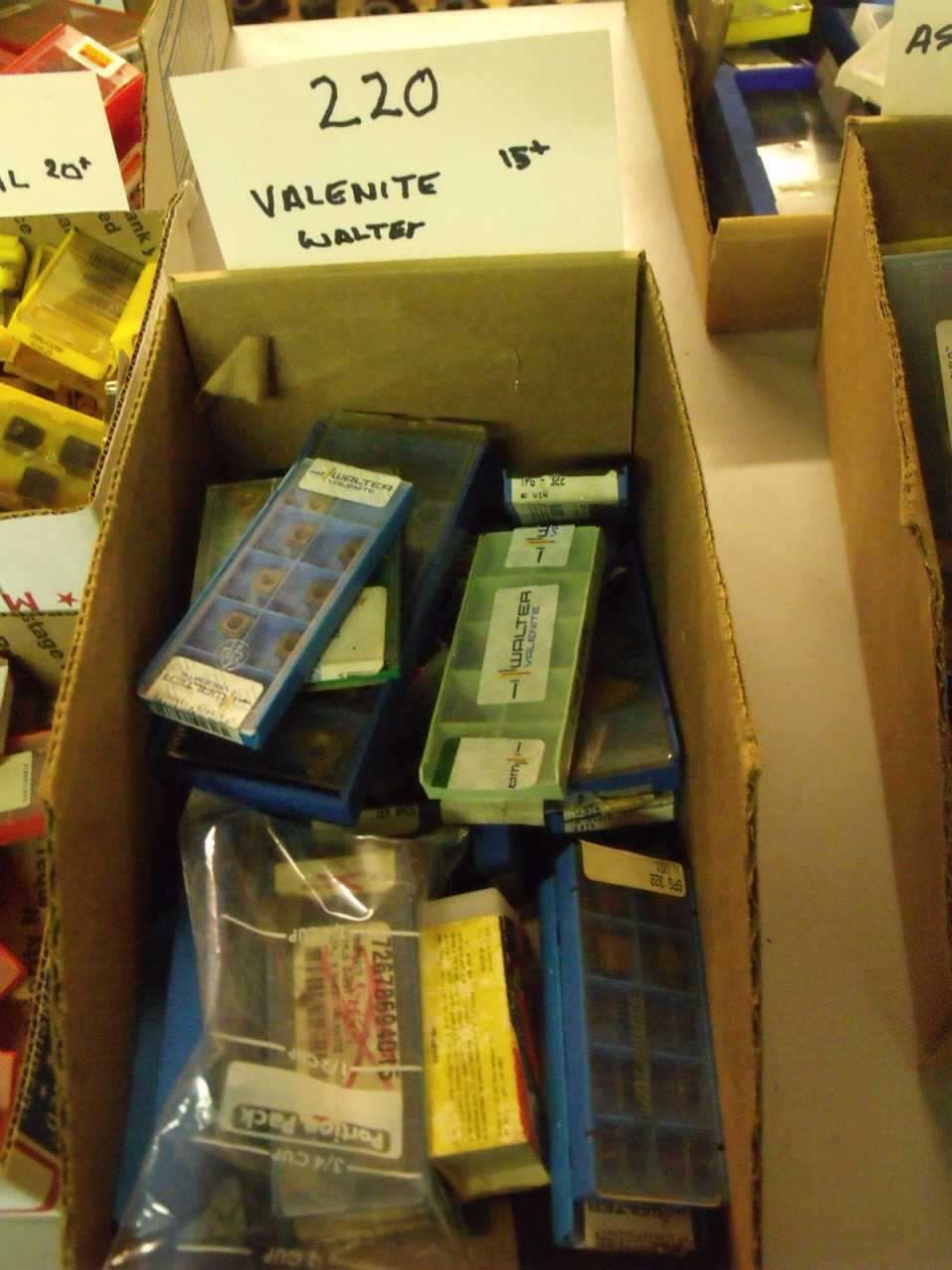 New Walter Valenite Carbide Inserts 15 Plus Boxes - MACHINING ACCESSORIES & TOOLING