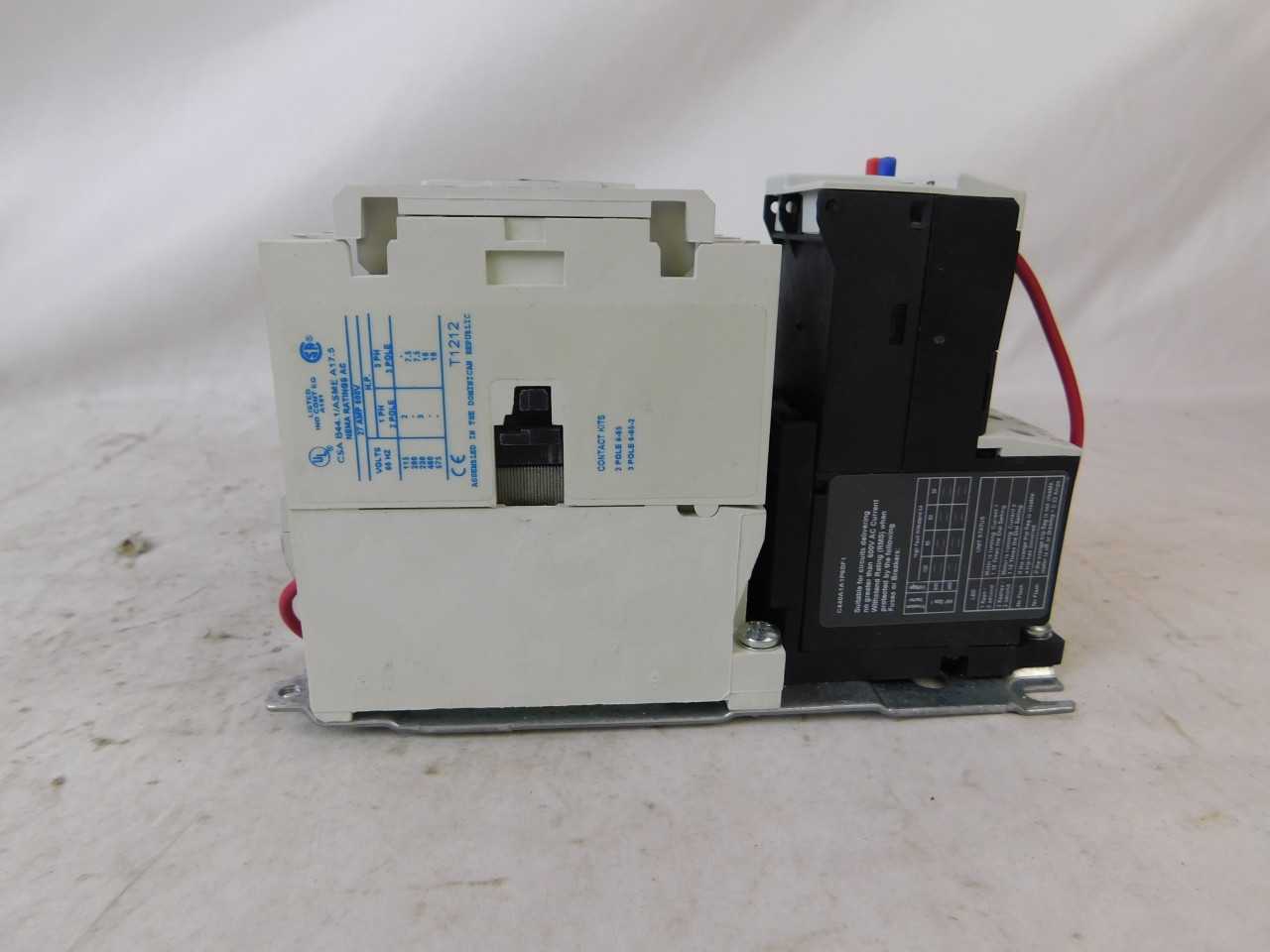 Quantity of 1 New Surplus Eaton AN19DN0A5E1P6 Starter Non-Reversing 3P 27A 120V 3 Ph 10 HP - MOTOR STARTERS