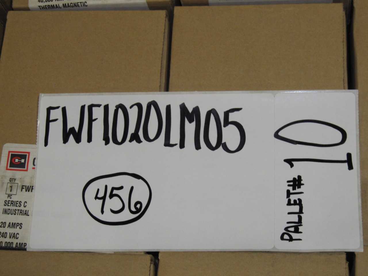 Lot of Cutler Hammer FWF1020LM05 Circuit Breakers - CIRCUIT BREAKERS