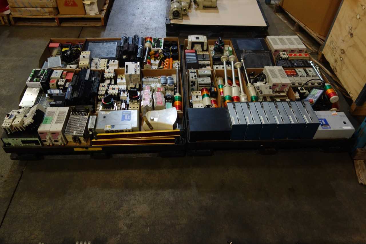 2 PALLETS OF ASSORTED ELECTRICAL CONTROLS - ELECTRICAL COMPONENTS