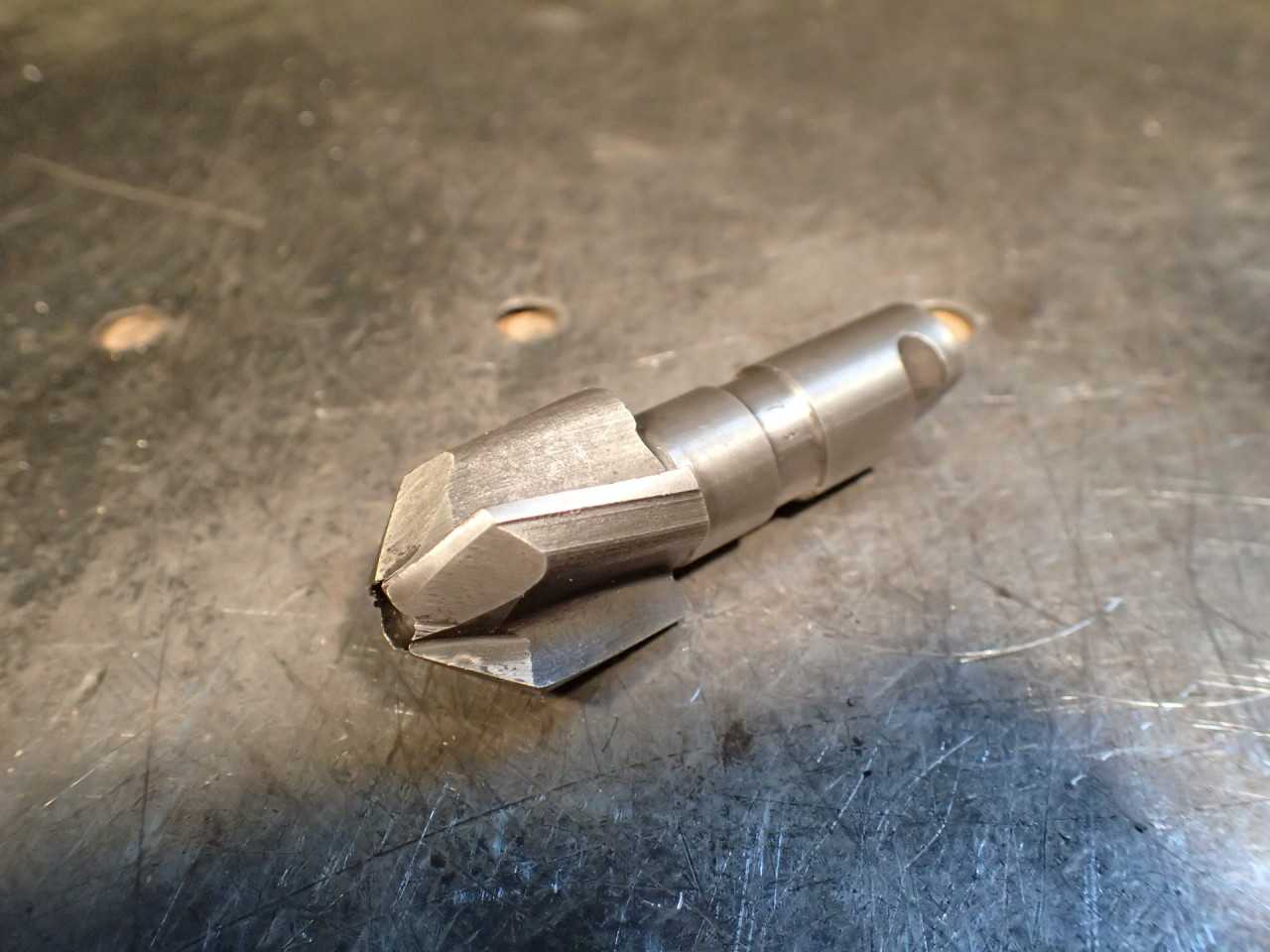 Metcut 7/8" .875" x 90 Degree HSS Countersink: 7/8" Straight #1 Pin Drive Shank - HOLEMAKING TOOLS