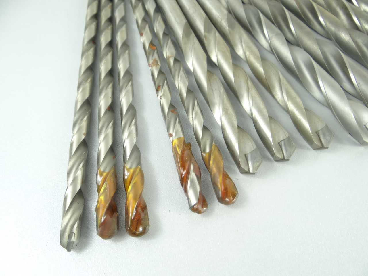 Lot of 15 Carbide Tipped Tang Shank Drills - MACHINING EQUIPMENT PARTS