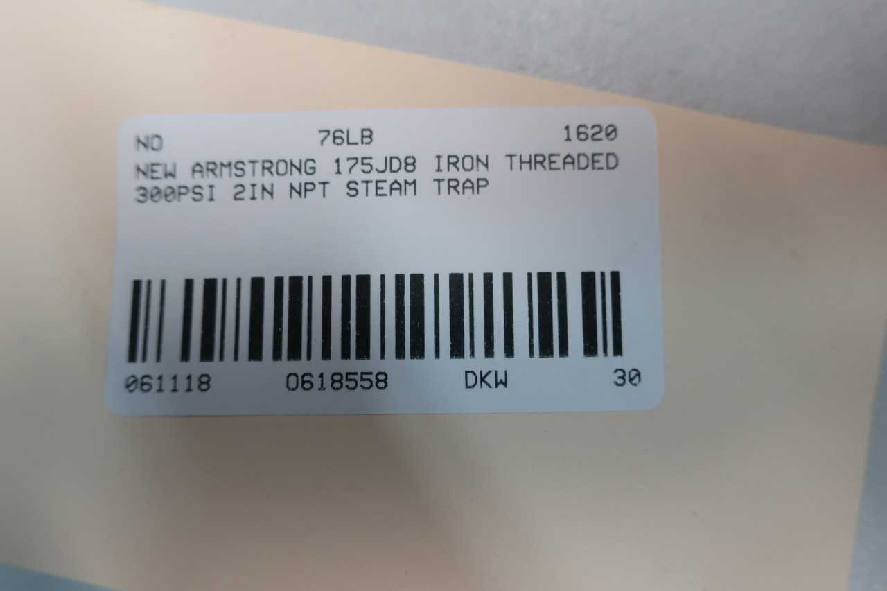 ARMSTRONG 175JD8 STEAM TRAP 300PSI 2IN NPT - PROCESS EQUIPMENT