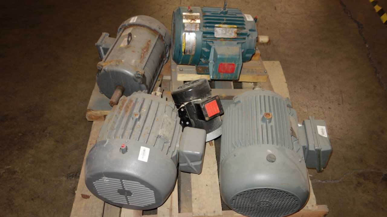 1 PALLET OF ASSORTED AC MOTORS, BALDOR, SIEMENS-ALLIS - ELECTRIC MOTORS