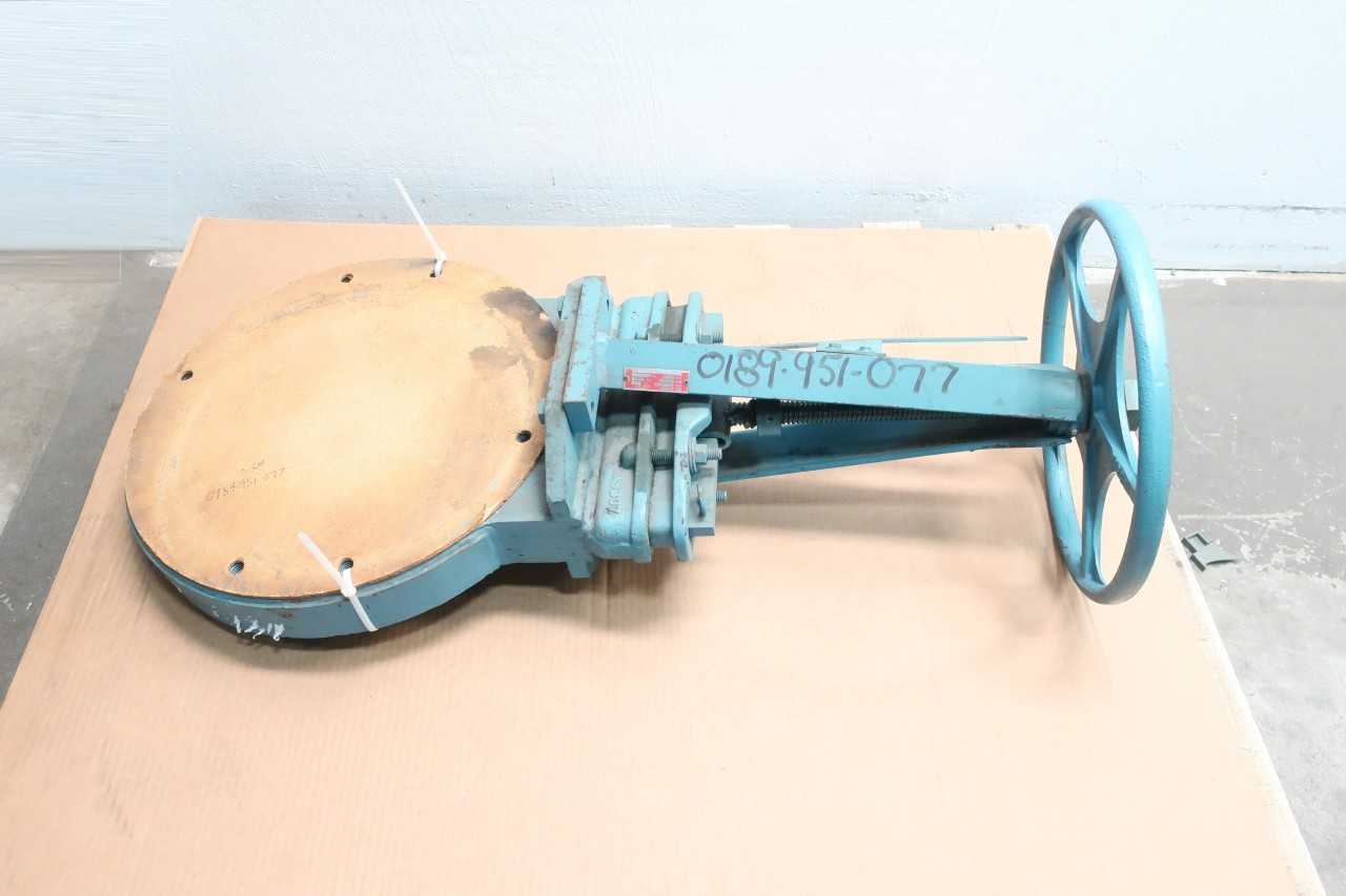 DEZURIK 9069805 MANUAL STAINLESS FLANGED KNIFE GATE VALVE 12IN 150 - KNIFE GATE VALVE