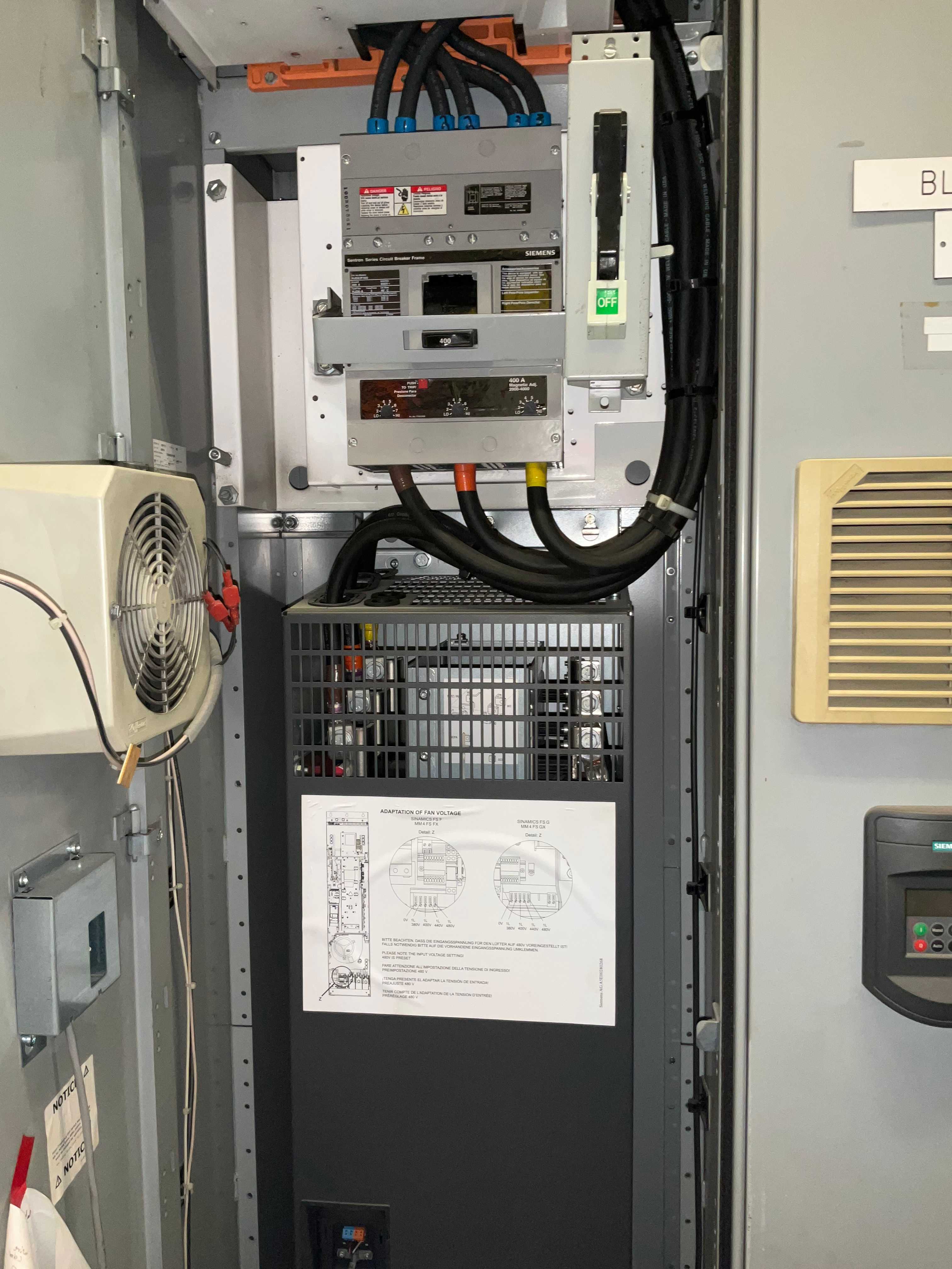 QTY 4 - VERTICAL SECTIONS SIEMENS TIASTAR MOTOR CONTROL CENTER - MOTOR CONTROL CENTERS