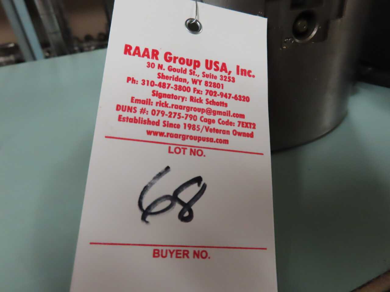 6.5" 3-Jaw Chuck - MACHINING ACCESSORIES & TOOLING