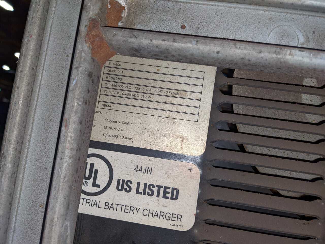 POSICHARGE ELT600 20-68V-DC BATTERY CHARGER - MATERIAL HANDLING