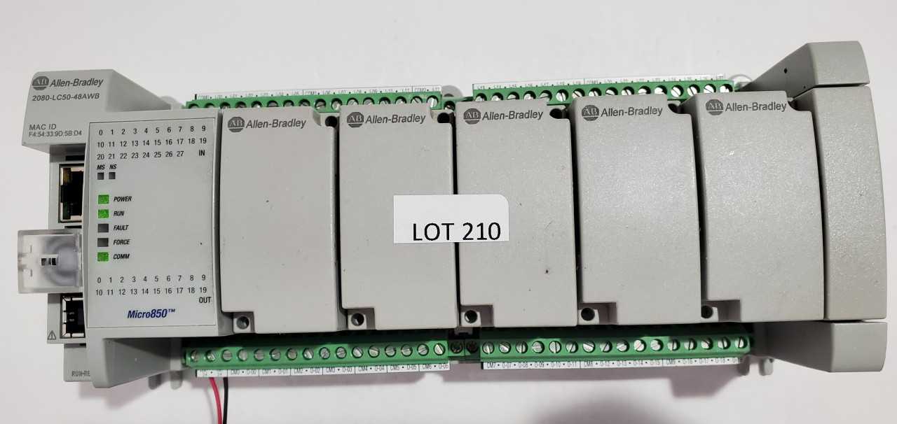 Allen Bradley Micro 850  2080-LC50-48AWB PLC - AUTOMATION & CONTROLS