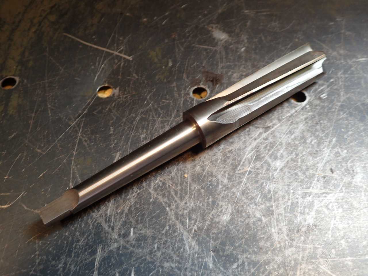 300003-5 3/4" Straight Fluted Reamer 2-1/4" Long Flutes Morse Taper #1 Shank 1MT - HOLEMAKING TOOLS