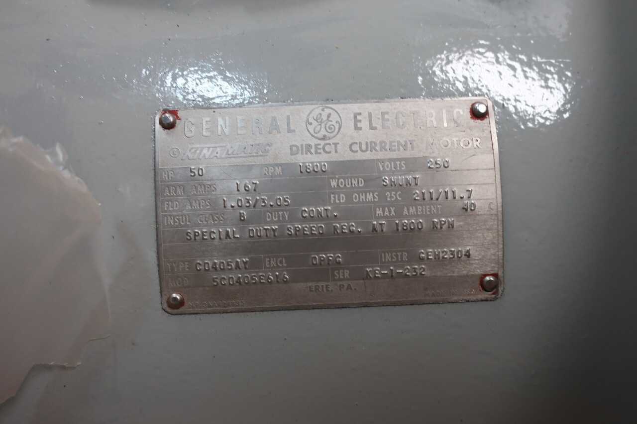 GENERAL ELECTRIC GE ELECTRIC DC MOTOR - ELECTRIC MOTORS