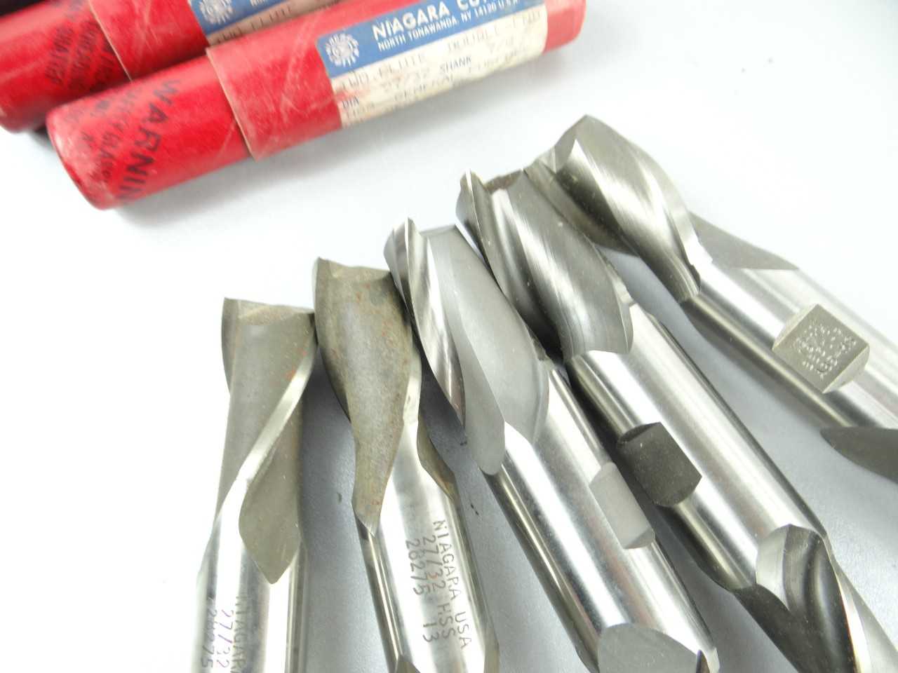 Lot of 5 NEW HSS 2 Flute Double End Mills - MISCELLANEOUS