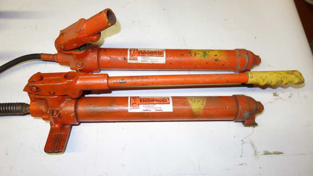 LOT OF 2 ASSORTED TK SIMPLEX HYDRAULIC HAND PUMPS - PUMPS