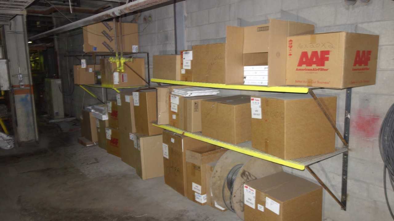 ASSORTED AIR FILTERS (SHELVING NOT INCLUDED) - MISCELLANEOUS