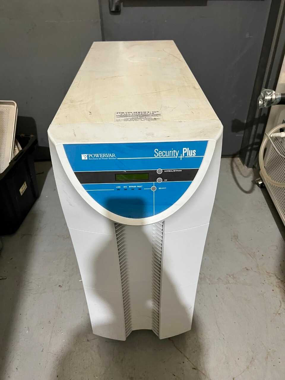 POWERVAR SECURITY PLUS 8KVA UPS - SAFETY SWITCH