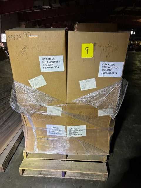 Bulk Lot of Flex-Kleen Dust Collector Filter Bags - QTY 6 Cases on 1 Pallet - DUST COLLECTOR