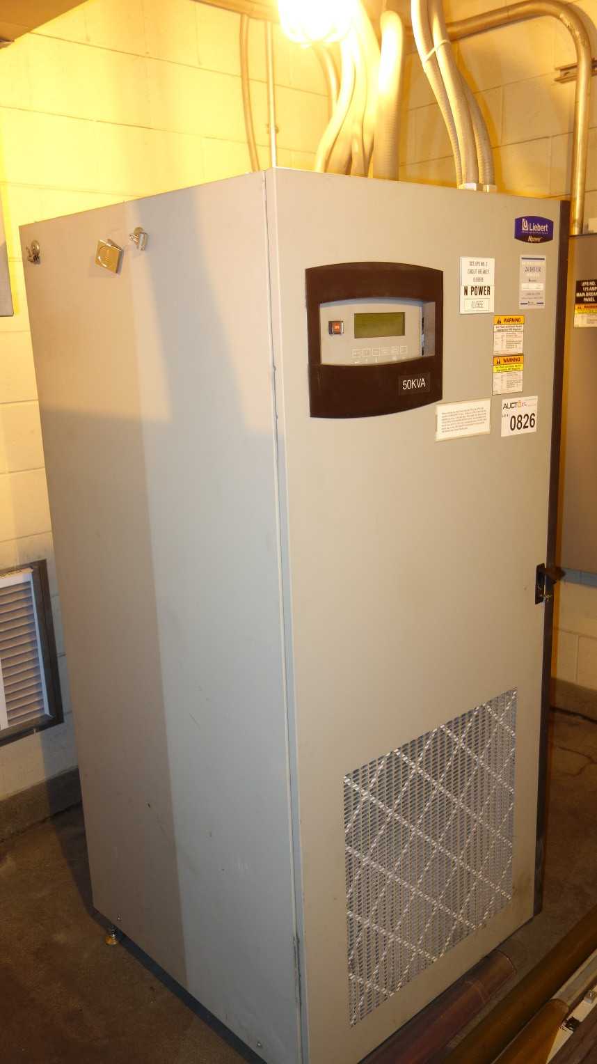LIEBERT NPOWER 50KVA 480V-AC UNINTERRUPTIBLE POWER SYSTEM W/ STC0100P118003 100A 208V-AC STATIC TRANSFER SWITCH (DELAYED REMOVAL) - ELECTRICAL COMPONENTS
