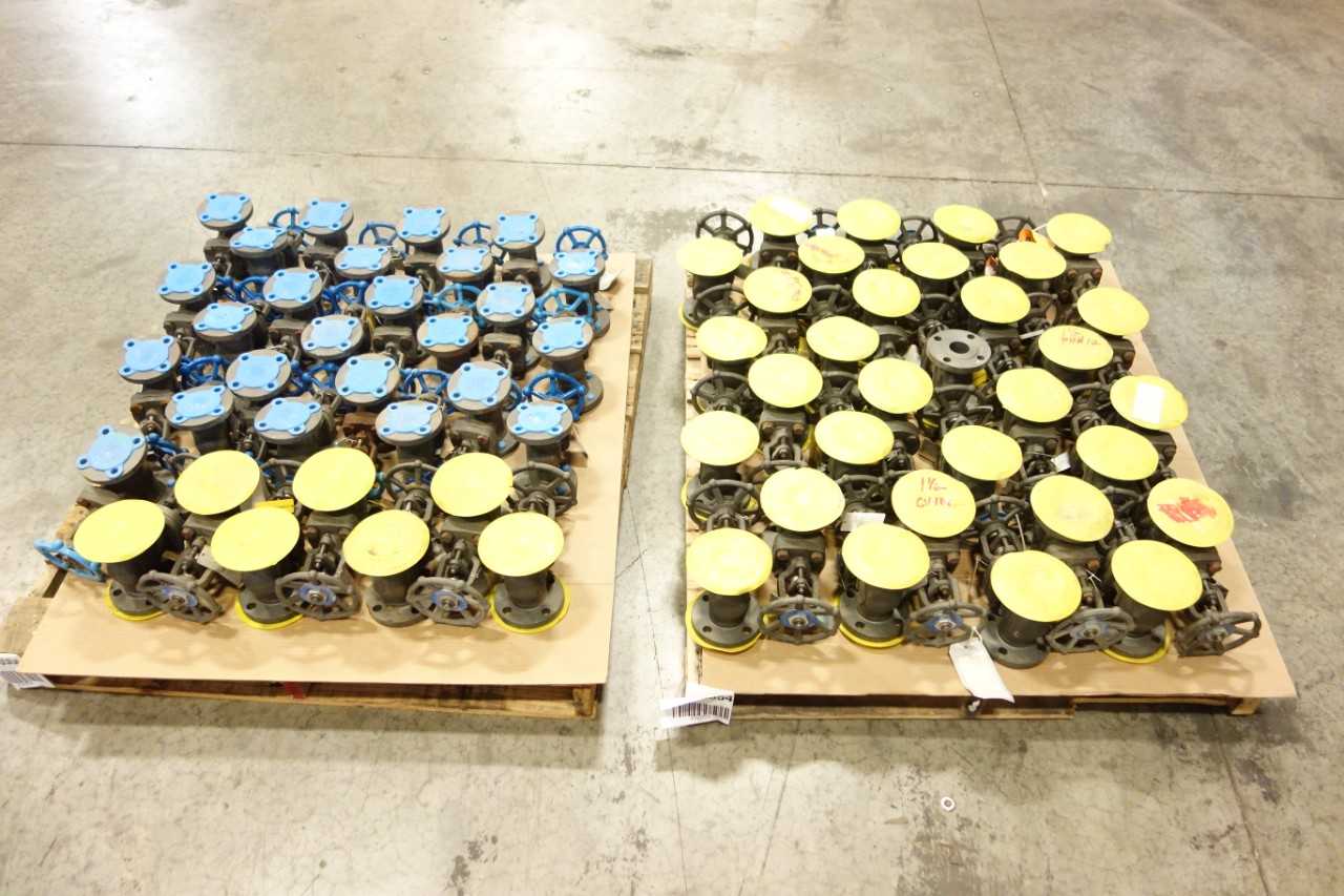 2 PALLETS OF ASSORTED 1-1/2 IN GATE VALVES - VALVES