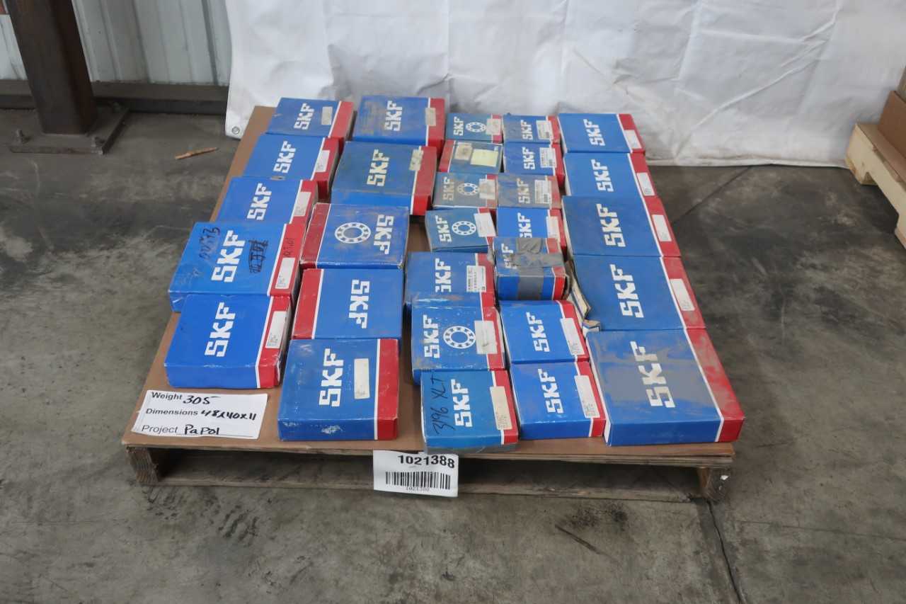 PALLET OF ASSORTED SKF ROLLER BEARINGS - BEARINGS