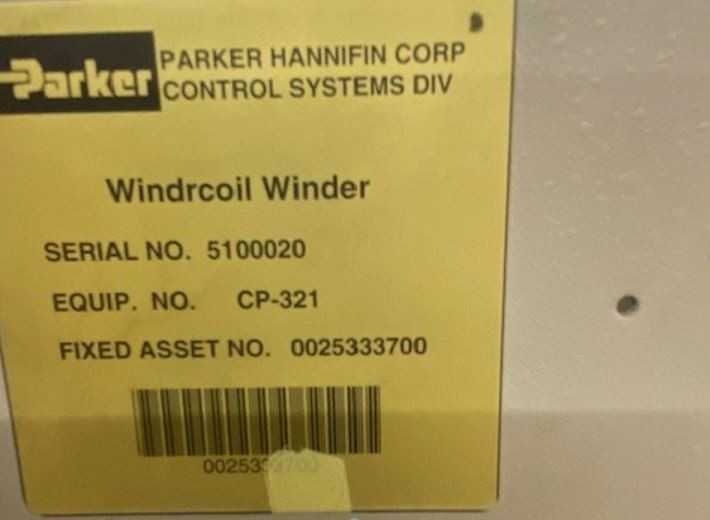 Parker Transformer CP-321 Windrcoil Winder Station - Collierville, TN - CONTROL TRANSFORMERS
