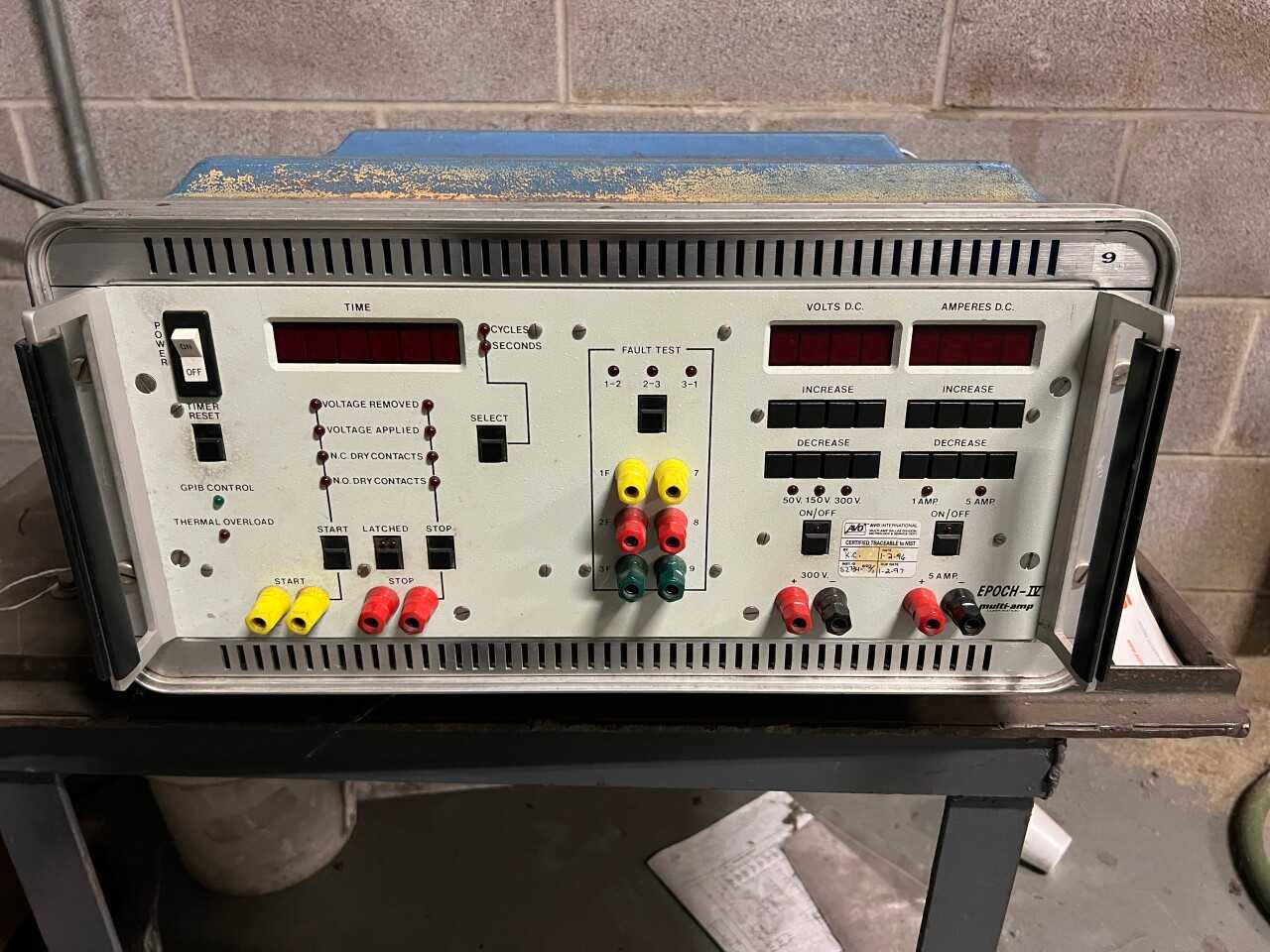 Multi-Amp EPOCH-IV timer/voltage aux unit - ELECTRICAL TESTING EQUIPMENT