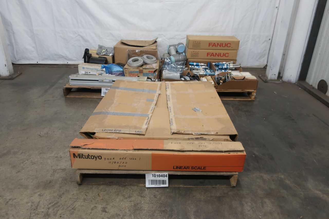 3 PALLETS OF ROBOT PARTS AND ACCESSORIES - INDUSTRIAL ROBOTS