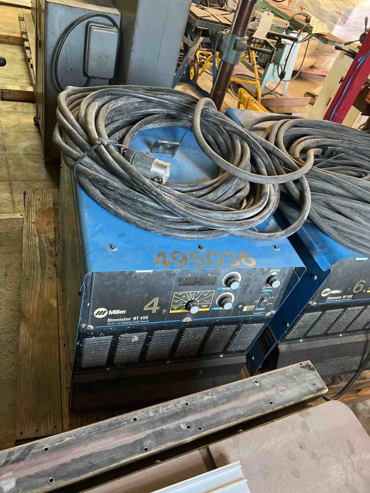 (1) Miller NT450 cc/vc Welding Power Source - WELDING EQUIPMENT