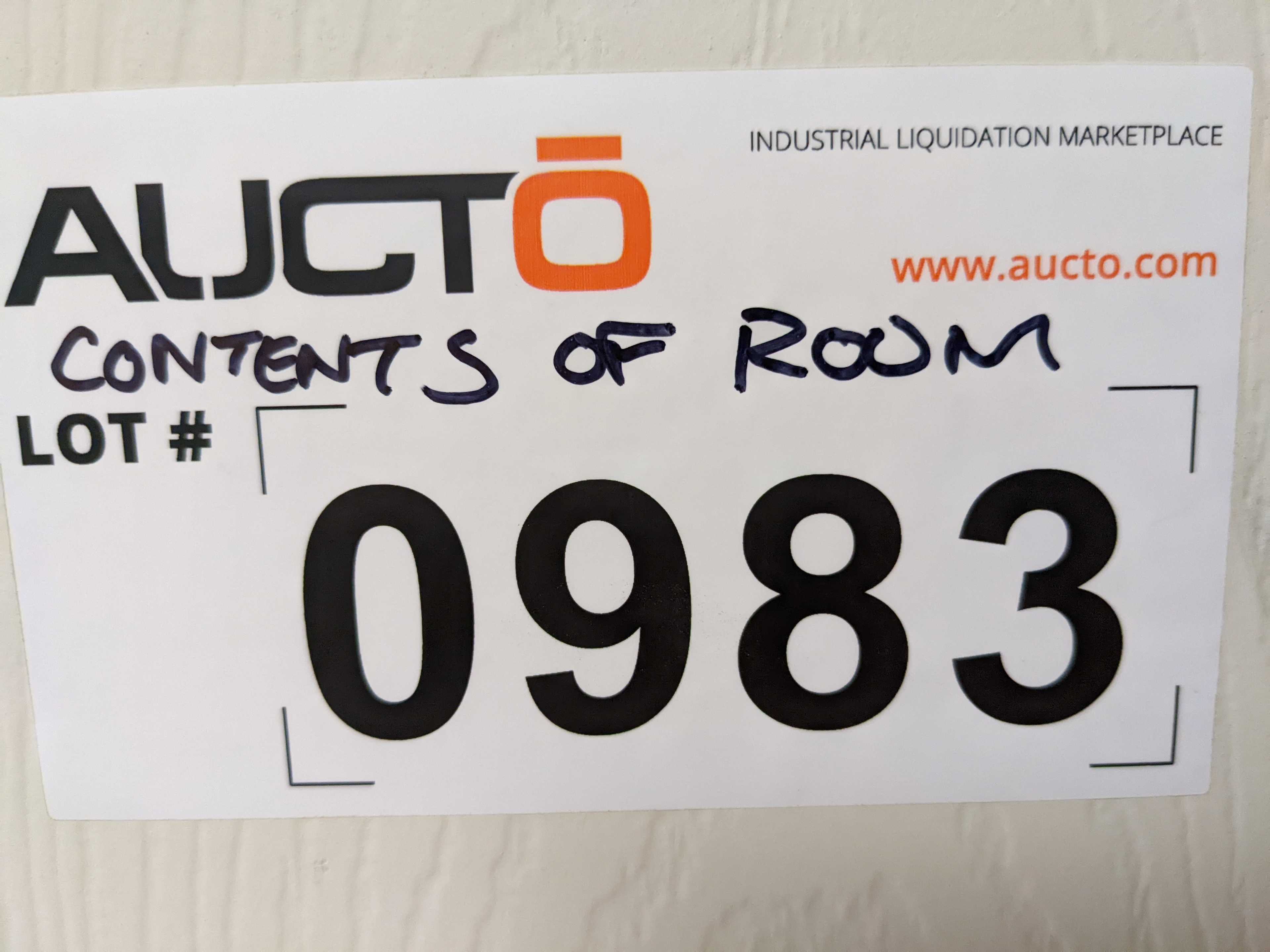 CONTENTS OF ROOM - INDUSTRIAL PARTS