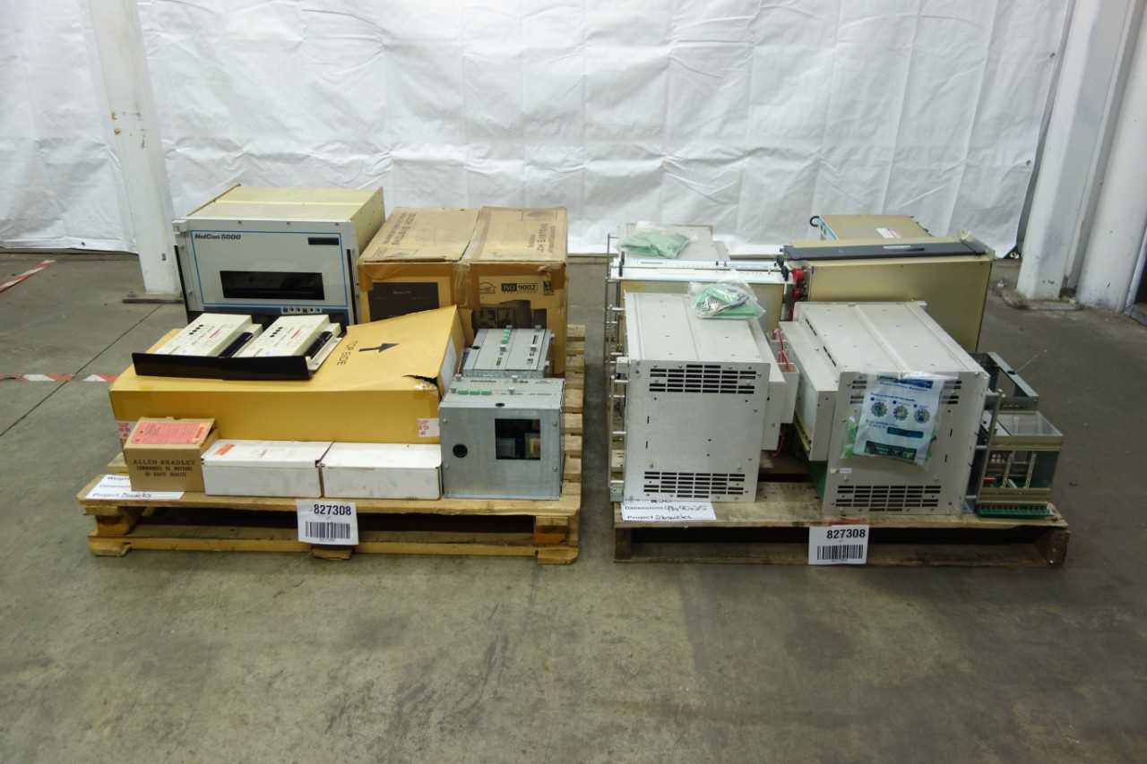 2 PALLETS OF ASSORTED ELECTRICAL CONTROLS - ELECTRICAL COMPONENTS