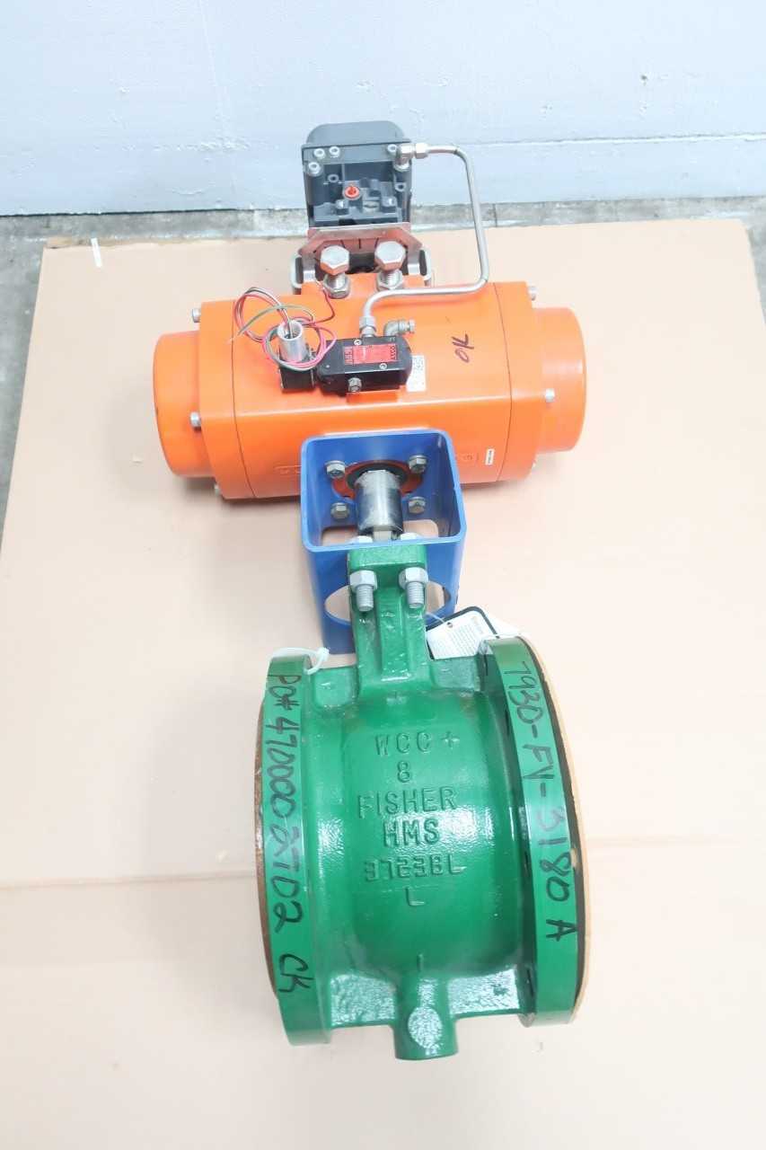 FISHER V150 VEE-BALL PNEUMATIC RPE0600U 150 STEEL FLANGED DVC6200 8IN CONTROL VALVE - CONTROL VALVE